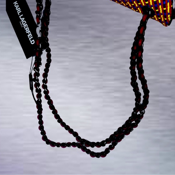 NWT Karl Lagerfeld Paris Agyness Textured
Shoulder Bag Comes with Dusty - Picture 7 of 15